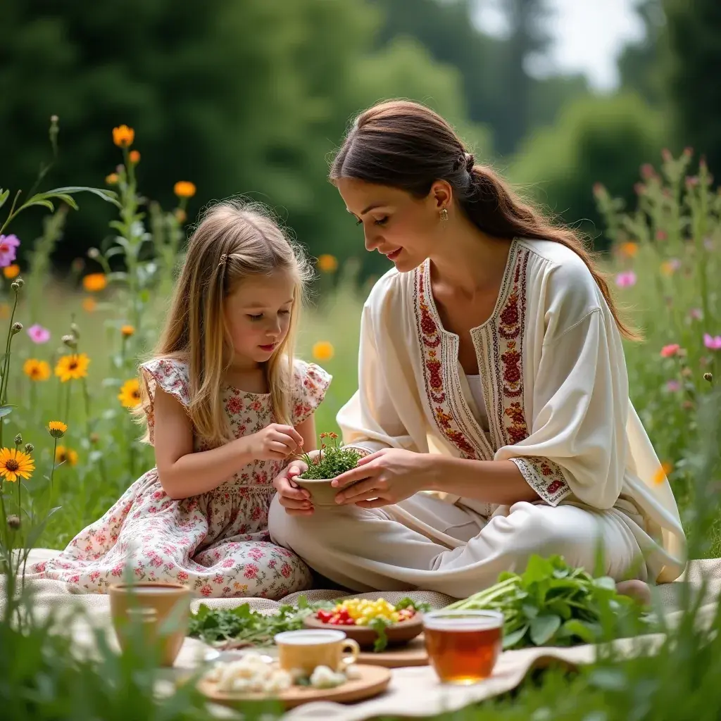 Egy idős hölgy, aki élvezi a vérnyomásjavító teát a kertjében